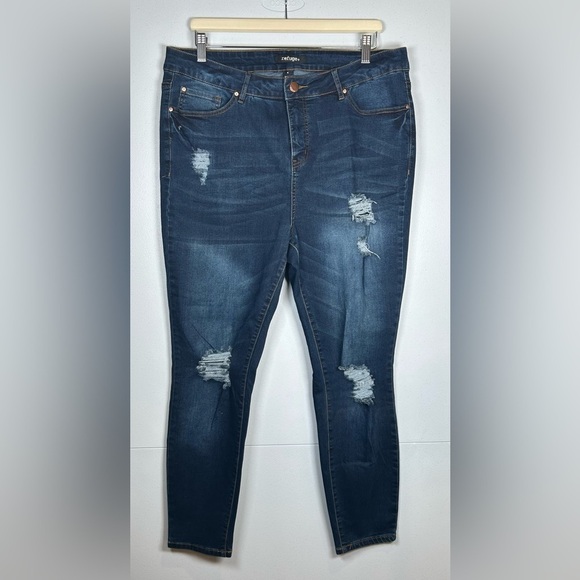 Refuge Distressed Jeans. Size 16. Jeans with Stretch. - Picture 1 of 7